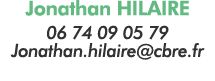 Jonathan HILAIRE 06 74 09 05 79 Jonathan hilaire cbre fr 