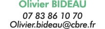 Olivier BIDEAU 07 83 86 10 70 Olivier bideau cbre fr