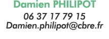 Damien PHILIPOT 06 37 17 79 15 Damien philipot cbre fr 